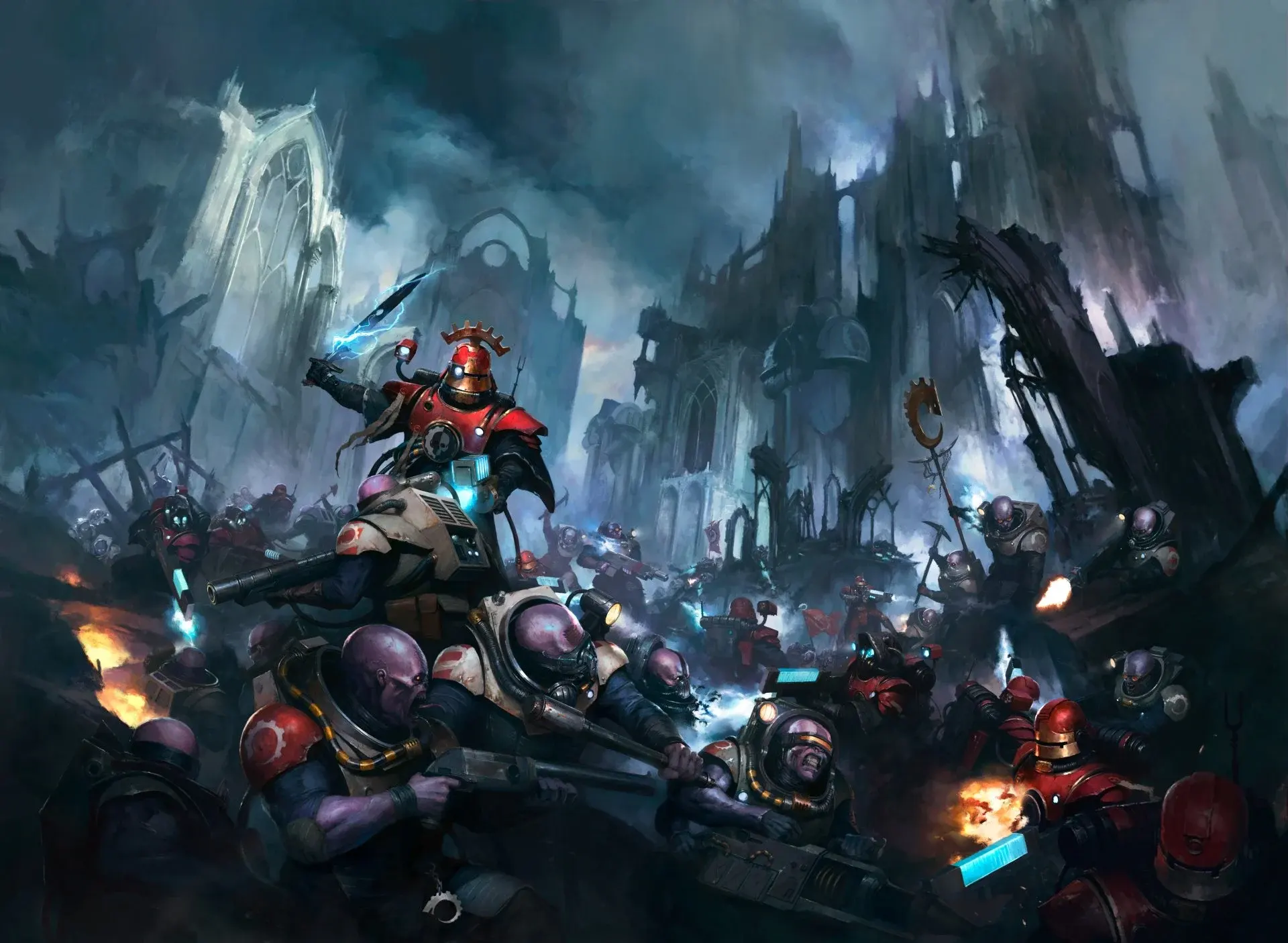 The basic rules of Warhammer 40K.